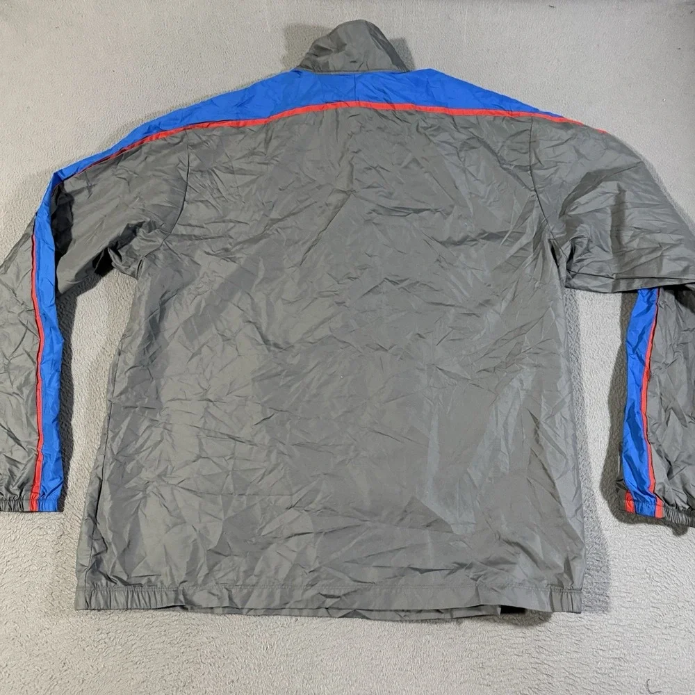 VTG Nike 1/4 Zip Anorak‎ Windbreaker Grey Pullover Jacket Swoosh Men's Size XXL